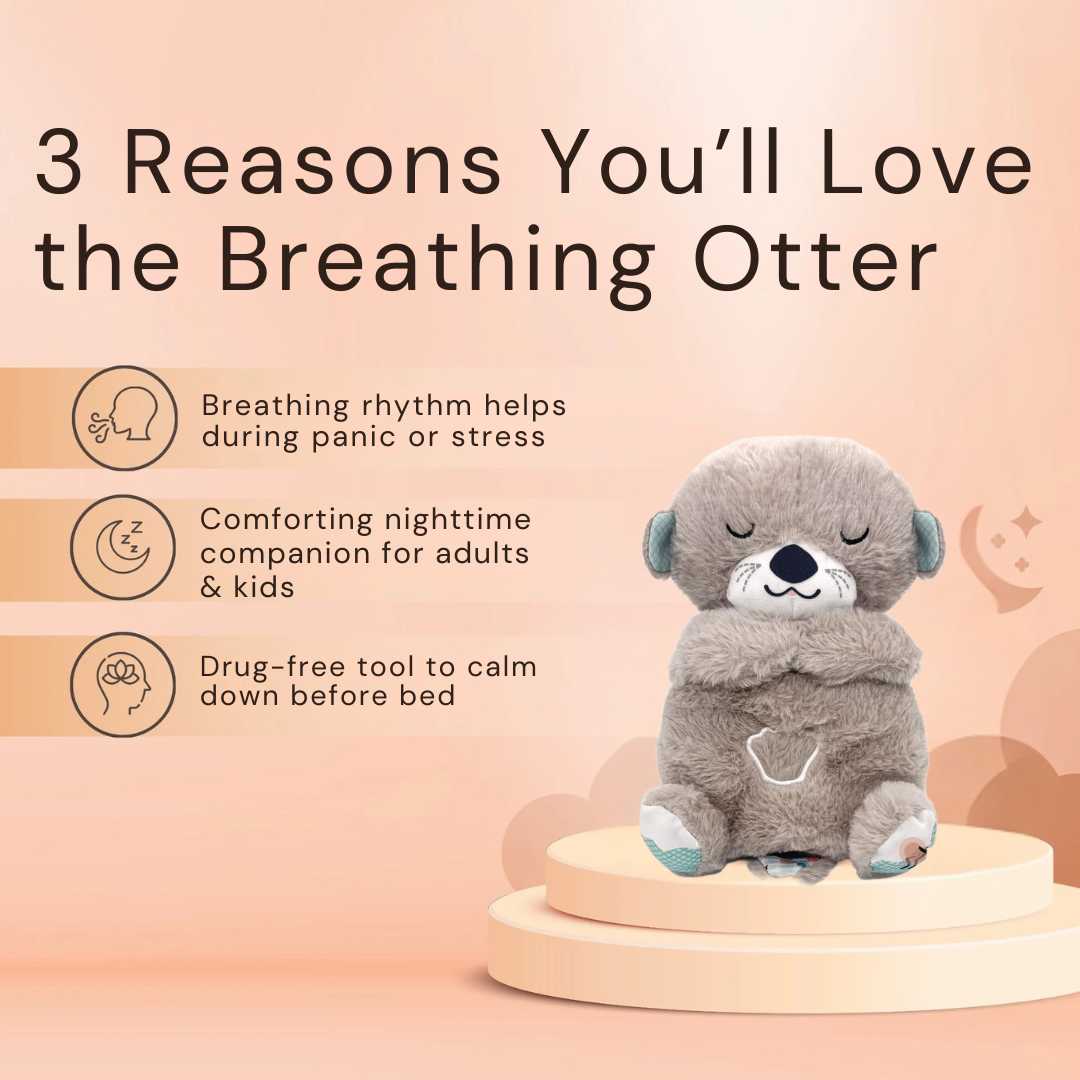 BreatheBuddie™ Otter – Snuggly Breathing Pal
